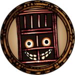 Badge icon for 壁の張り紙 (notice on the wall) in Hanamushi's Doll Adventure
