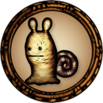 Badge icon for キノコとカタツムリ (mushroom and snail) in Hanamushi's Doll Adventure